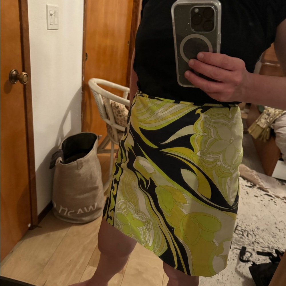 Emilio pucci 60’s psychedelic mini skirt cotton Italian couture